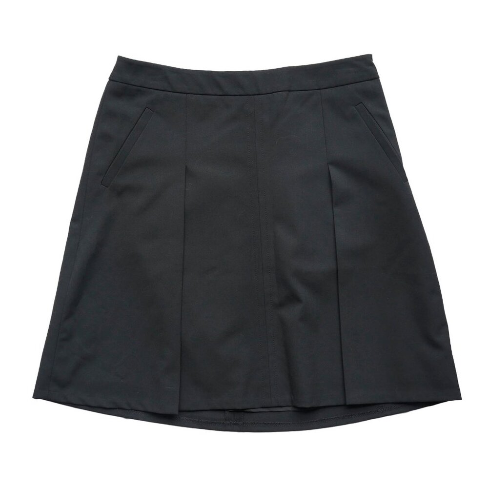 New Black Pleated Mini Skirt